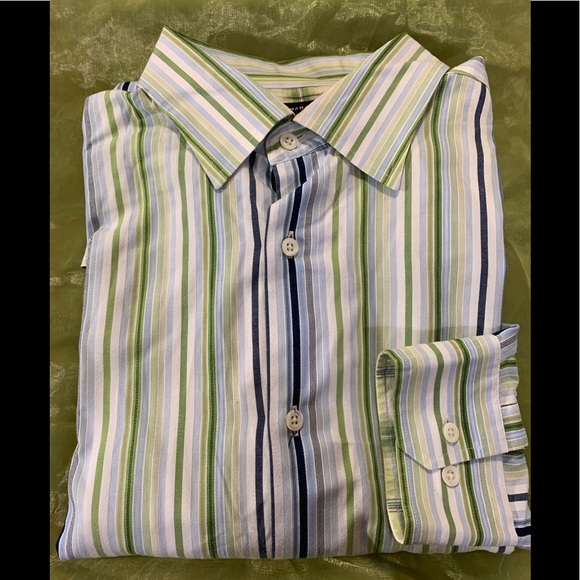 Banana Republic Striped Shirt Sz Large - Picture 3 of 4
